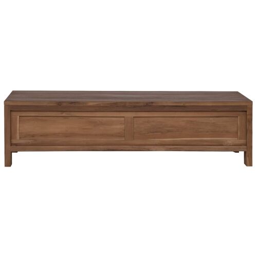 TV ormar 110 x 30 x 30 cm Čvrsto teak drvo Prirodna Cijena