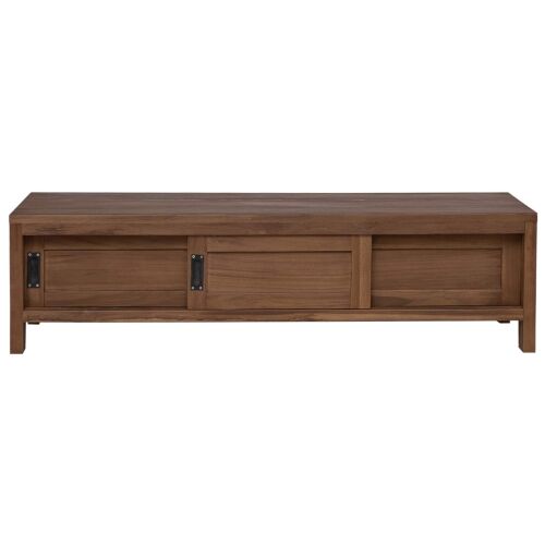 TV ormar 110 x 30 x 30 cm Čvrsto teak drvo Prirodna Cijena