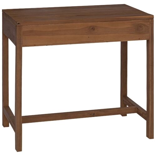 Stol s ladicama Prirodna Čvrsto teak drvo 80 x 50 x 75 cm - 80 cm Cijena