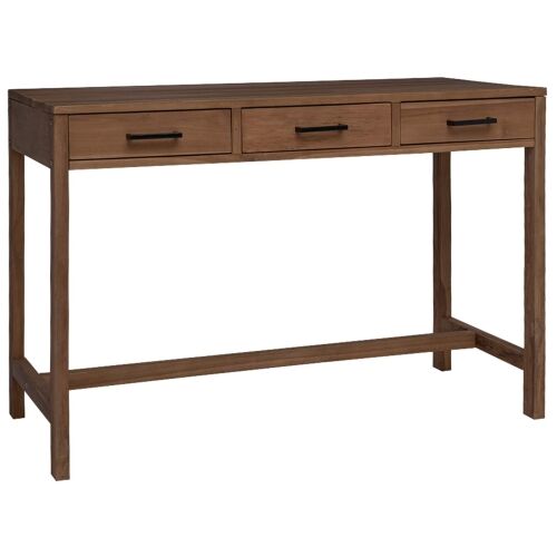 Stol s ladicama Prirodna Čvrsto teak drvo 110 x 50 x 75 cm - 110 cm Cijena