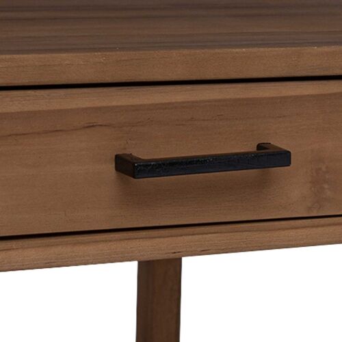 Stol s ladicama Prirodna Čvrsto teak drvo 110 x 50 x 75 cm - 110 cm Cijena