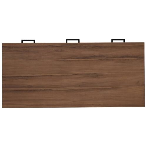 Stol s ladicama Prirodna Čvrsto teak drvo 110 x 50 x 75 cm - 110 cm Cijena