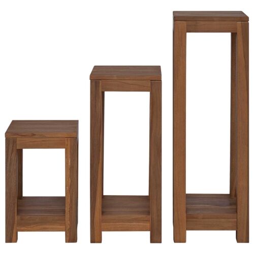 Stalak za biljke 3 kom. Prirodna 25 x 25 x 80 cm - 3 Cijena