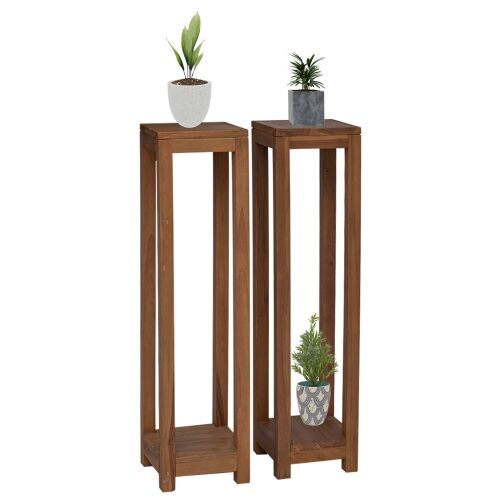 Stalak za biljke 2 kom. Prirodna 25 x 25 x 100 cm - 2 Cijena