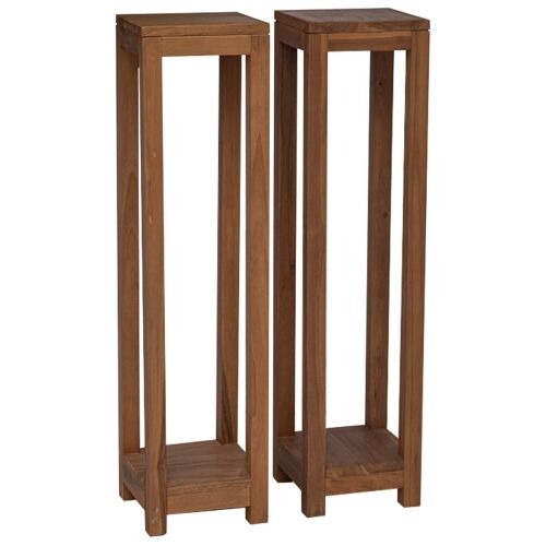 Stalak za biljke 2 kom. Prirodna 25 x 25 x 100 cm - 2 Cijena