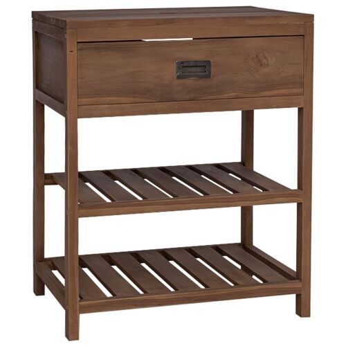 Kupaonski ormar Prirodna 60 x 45 x 75 cm Čvrsto teak drvo - 60 cm Cijena
