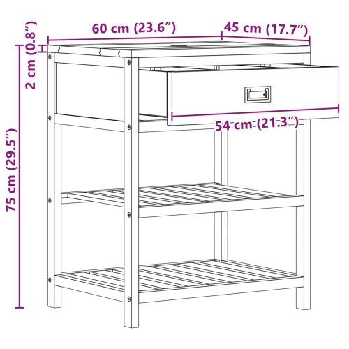 Kupaonski ormar Prirodna 60 x 45 x 75 cm Čvrsto teak drvo - 60 cm Cijena