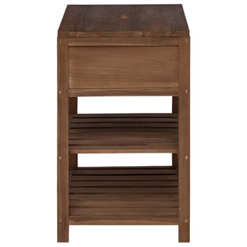 Kupaonski ormar Prirodna 60 x 45 x 75 cm Čvrsto teak drvo - 60 cm Cijena