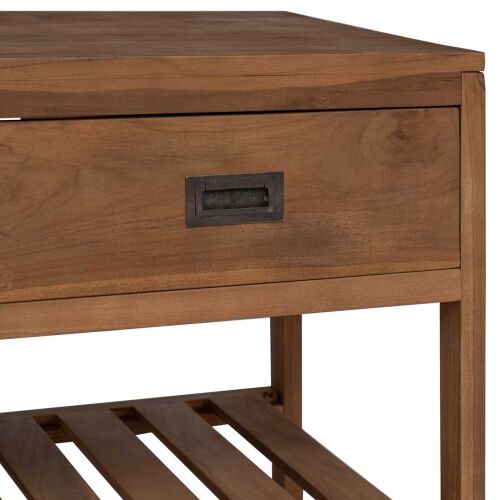 Kupaonski ormar Prirodna 90 x 45 x 75 cm Čvrsto teak drvo - 90 cm Cijena