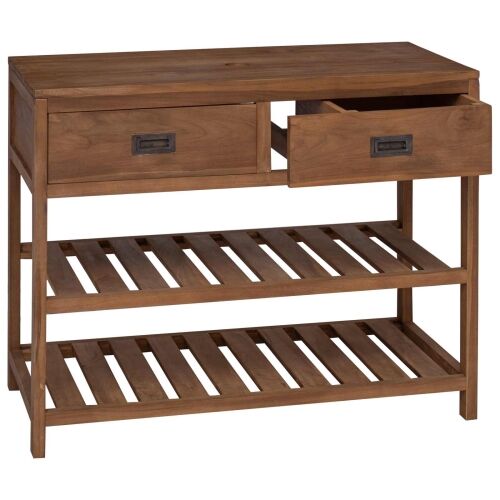Kupaonski ormar Prirodna 90 x 45 x 75 cm Čvrsto teak drvo - 90 cm Cijena