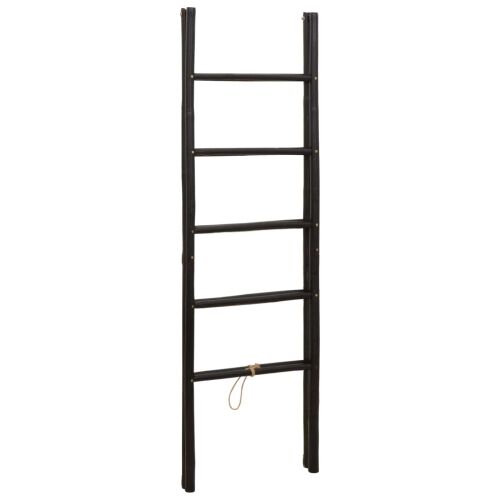 Ljestve za deke s obje strane Crna 50 x 50 x 159 cm Bambus - 50 x 50 x 159 cm Crna Cijena