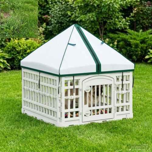 4-panelni ogradni igralište za pse s krovom 60 x 60 x 82 cm - S krovom 60 x 60 x 82 cm Cijena