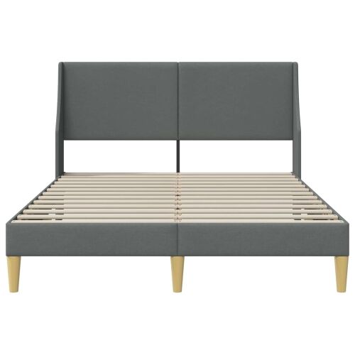 Okvir za krevet Tamnosiva 137 x 190 cm Tkanina - Puni Cijena