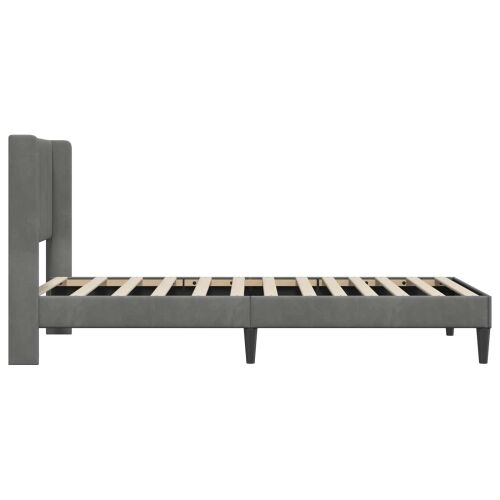 Okvir za krevet Tamnosiva 100 x 190 cm Baršun - 100 x 190 cm Cijena