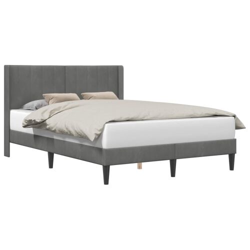 Okvir za krevet Tamnosiva 153 x 203 cm Baršun - 152 x 203 cm Cijena