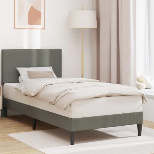 Okvir za krevet Svjetlosiva 90 x 200 cm Kordura tekstil - Svjetlosiva 90 x 200 cm Cijena