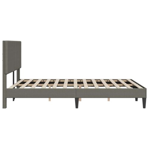 Okvir za krevet Svjetlosiva 160 x 200 cm Kordura tekstil - Svjetlosiva 160 x 200 cm Cijena