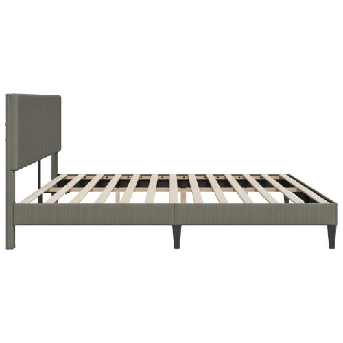 Okvir za krevet Svjetlosiva 180 x 200 cm Kordura tekstil - Svjetlosiva 180 x 200 cm Cijena