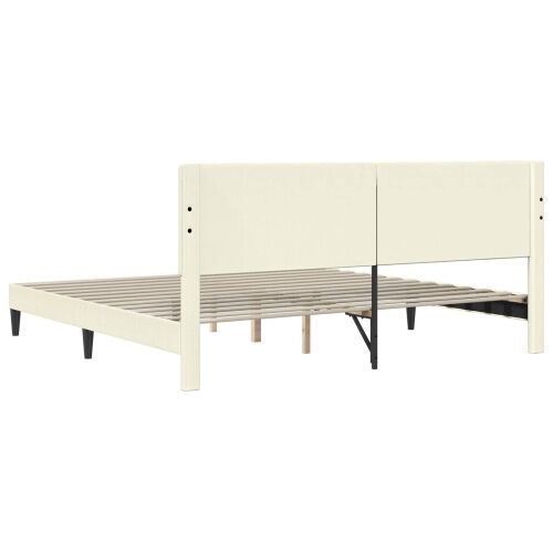 Okvir za krevet Krem 180 x 200 cm Kordura tekstil - Krem 180 x 200 cm Cijena