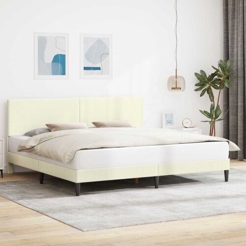 Okvir za krevet Krem 200 x 200 cm Kordura tekstil - Krem 200 x 200 cm Cijena