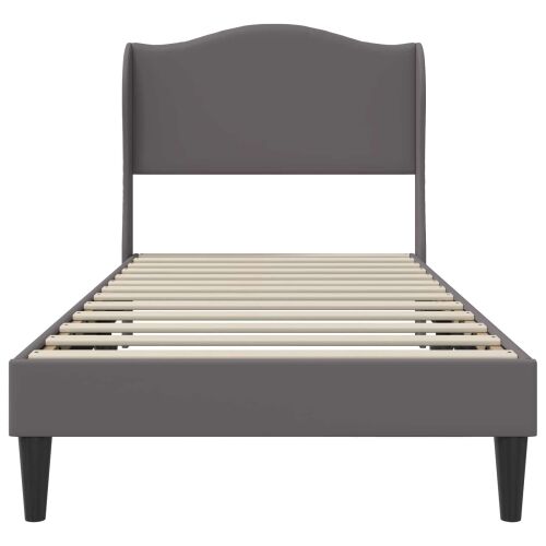 Okvir za krevet Siva 80 x 200 cm Umjetna koža - Siva 80 x 200 cm Cijena