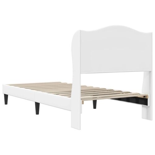 Okvir za krevet Bijela 80 x 200 cm Umjetna koža - Bijela 80 x 200 cm Cijena