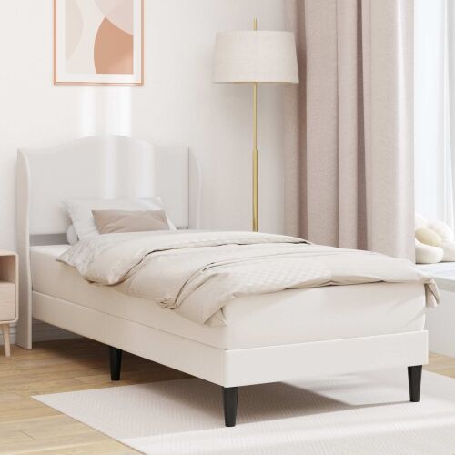 Okvir za krevet Bijela 80 x 200 cm Umjetna koža - Bijela 80 x 200 cm Cijena