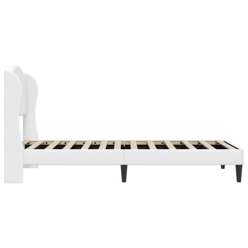 Okvir za krevet Bijela 90 x 190 cm Umjetna koža - Bijela 90 x 190 cm Cijena