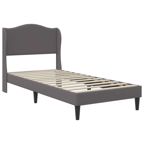Okvir za krevet Siva 90 x 200 cm Umjetna koža - Siva 90 x 200 cm Cijena