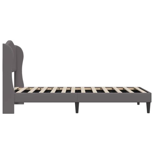 Okvir za krevet Siva 100 x 200 cm Umjetna koža - Siva 100 x 200 cm Cijena