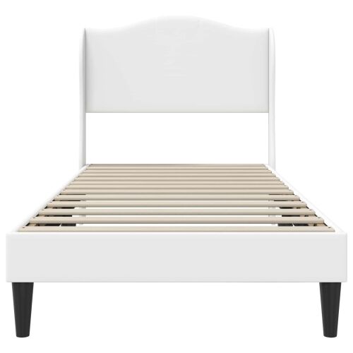 Okvir za krevet Bijela 100 x 200 cm Umjetna koža - Bijela 100 x 200 cm Cijena