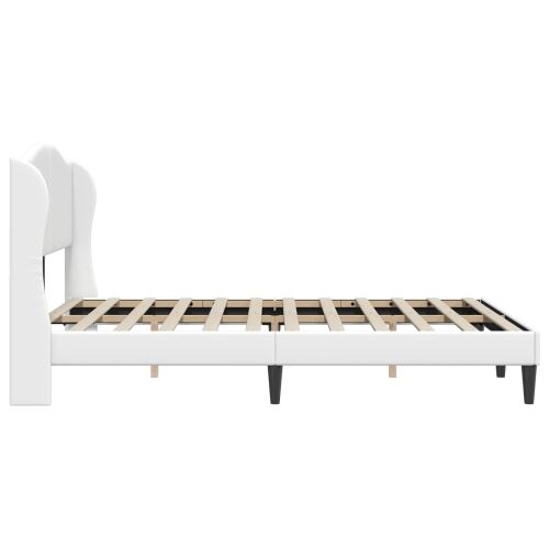 Okvir za krevet Bijela 120 x 200 cm Umjetna koža - Bijela 120 x 200 cm Cijena