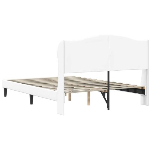 Okvir za krevet Bijela 160 x 200 cm Umjetna koža - Bijela 160 x 200 cm Cijena