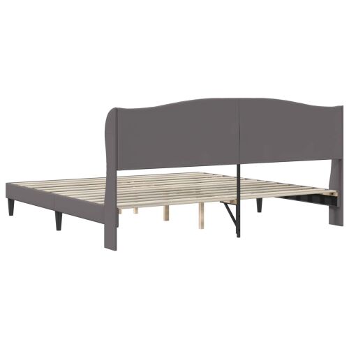 Okvir za krevet Siva 180 x 200 cm Umjetna koža - Siva 180 x 200 cm Cijena