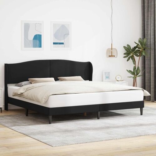 Okvir za krevet Crna 180 x 200 cm Umjetna koža - Crna 180 x 200 cm Cijena