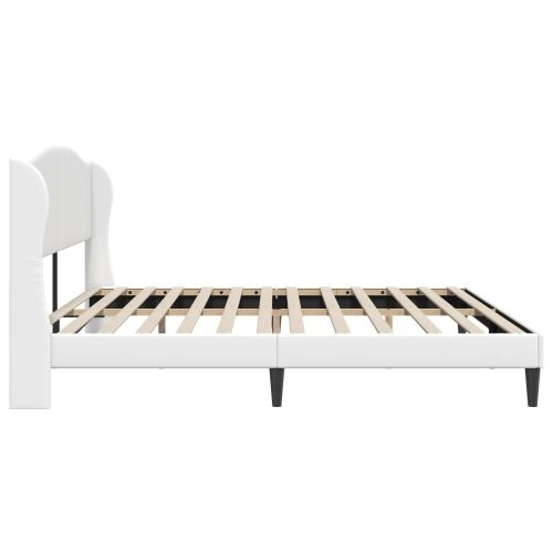 Okvir za krevet Bijela 200 x 200 cm Umjetna koža - Bijela 200 x 200 cm Cijena