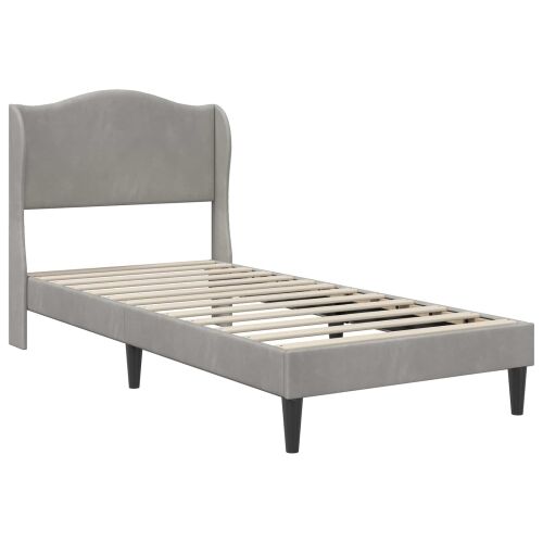 Okvir za krevet Svjetlosiva 80 x 200 cm Baršun - Svjetlosiva 80 x 200 cm Cijena