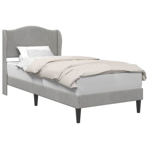 Okvir za krevet Svjetlosiva 80 x 200 cm Baršun - Svjetlosiva 80 x 200 cm Cijena