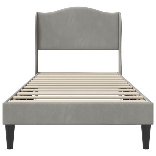 Okvir za krevet Svjetlosiva 80 x 200 cm Baršun - Svjetlosiva 80 x 200 cm Cijena