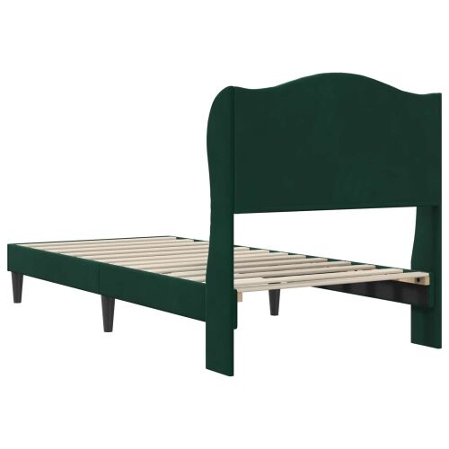 Okvir za krevet Tamnozelena 90 x 190 cm Baršun - Tamnozelena 90 x 190 cm Cijena