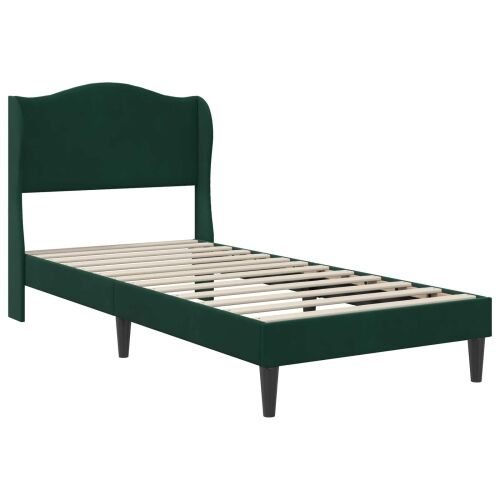 Okvir za krevet Tamnozelena 90 x 190 cm Baršun - Tamnozelena 90 x 190 cm Cijena