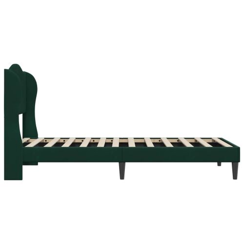 Okvir za krevet Tamnozelena 90 x 190 cm Baršun - Tamnozelena 90 x 190 cm Cijena