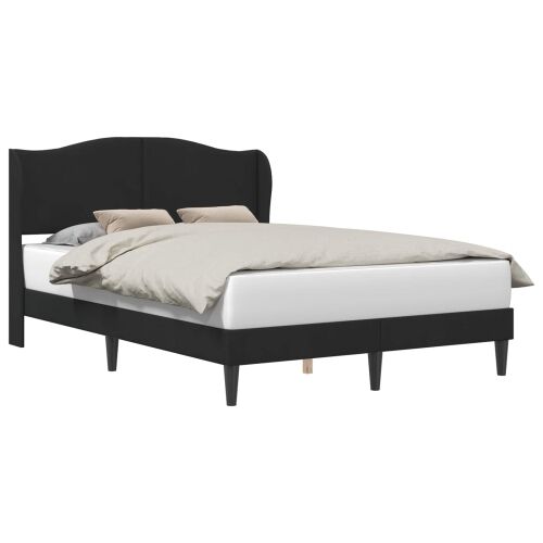 Okvir za krevet s uzglavljem Crna 140 x 200 cm Baršun - Crna 140 x 200 cm Cijena