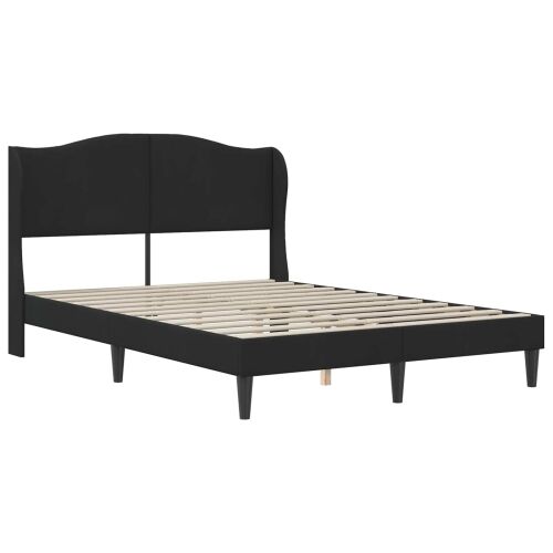 Okvir za krevet s uzglavljem Crna 140 x 200 cm Baršun - Crna 140 x 200 cm Cijena