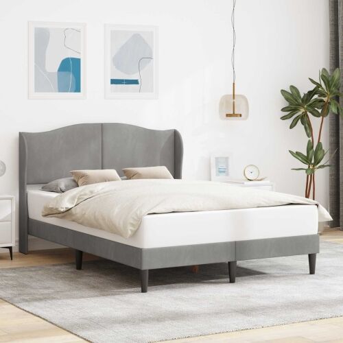 Okvir za krevet Svjetlosiva 160 x 200 cm Baršun - Svjetlosiva 160 x 200 cm Cijena