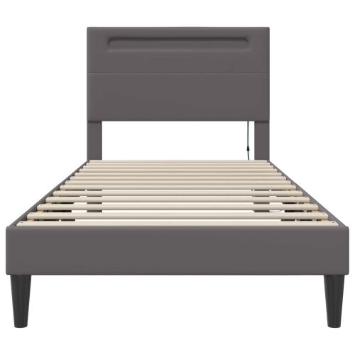 Okvir za krevet Siva 80 x 200 cm Umjetna koža - Siva 80 x 200 cm Cijena