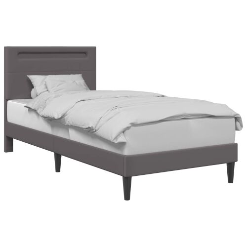 Okvir za krevet Siva 80 x 200 cm Umjetna koža - Siva 80 x 200 cm Cijena