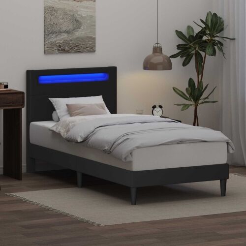 Okvir za krevet Crna 80 x 200 cm Umjetna koža - Crna 80 x 200 cm Cijena