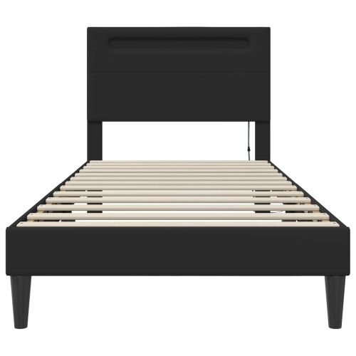 Okvir za krevet Crna 80 x 200 cm Umjetna koža - Crna 80 x 200 cm Cijena