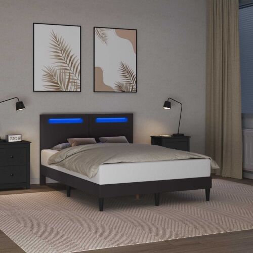 Okvir za krevet Siva 120 x 190 cm Umjetna koža - Siva 120 x 190 cm Cijena